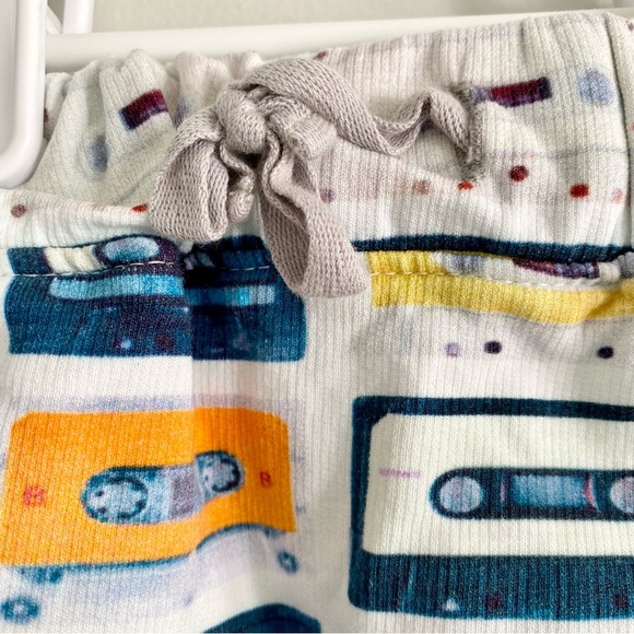 Retro Colorful Cassette Print Baby Pants - Picture 3 of 4